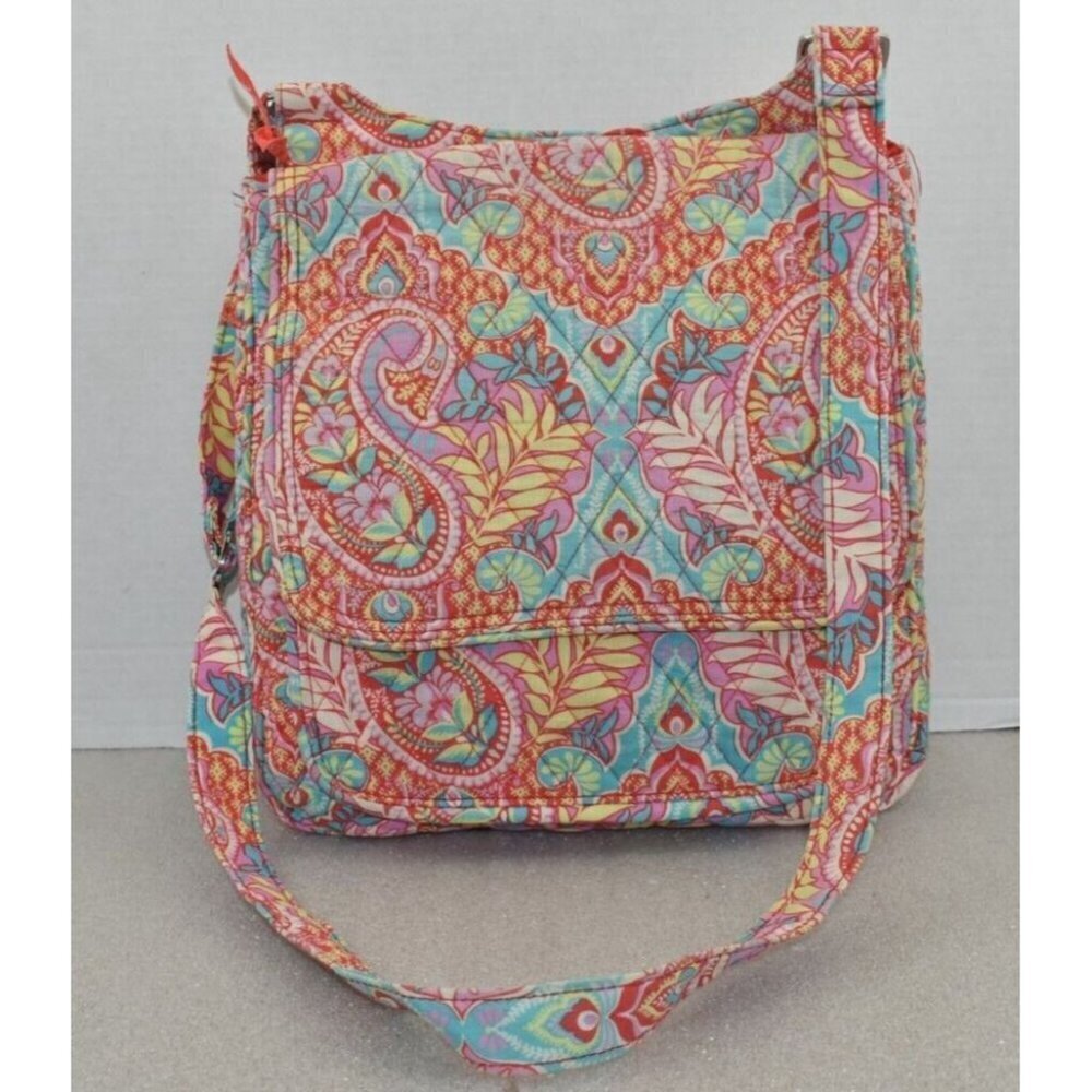 Vera Bradley Hipster Crossbody Bag Paisley In Paradise Triple
